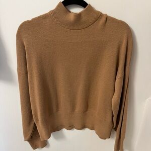 H&M Tan Mockneck Sweater
